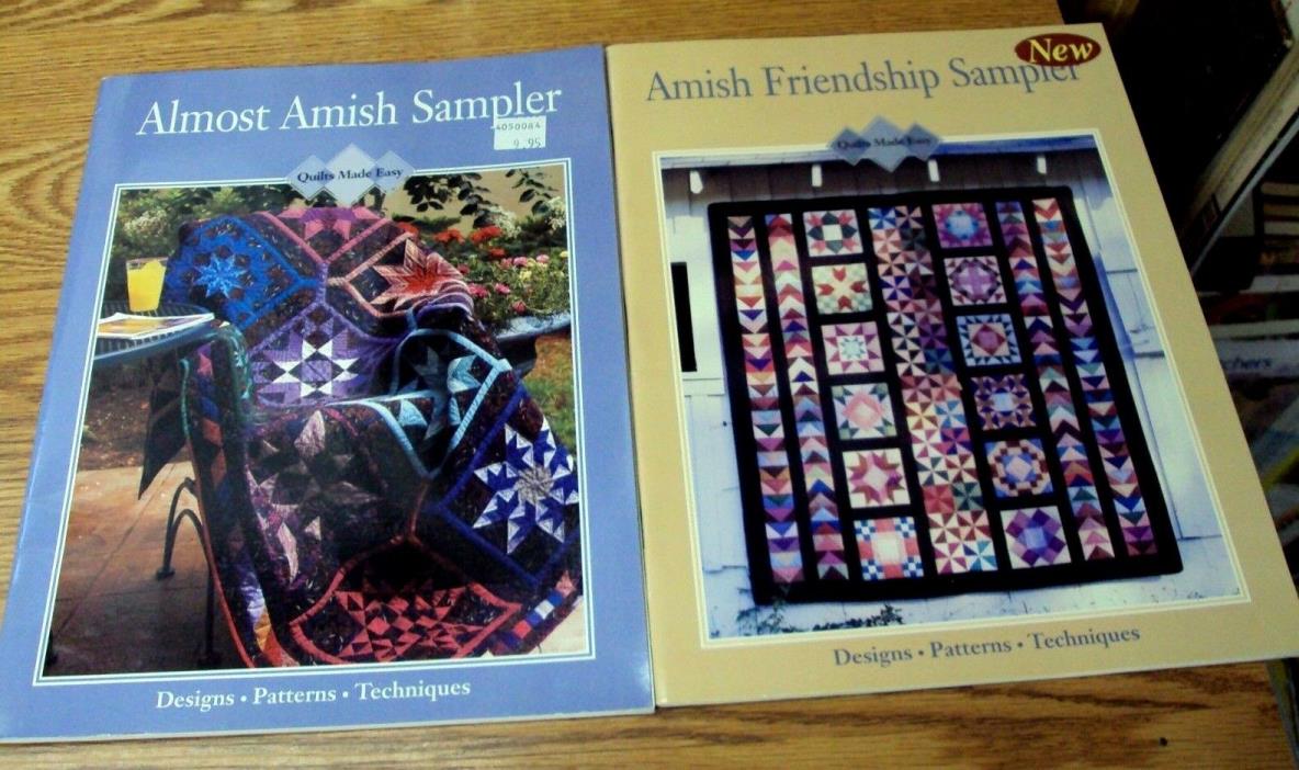 Lot/2 QUILTS MADE EASY ~ ALMOST AMISH SAMPLER 199128 / FRIENDSHIP 199131 Oxmoor