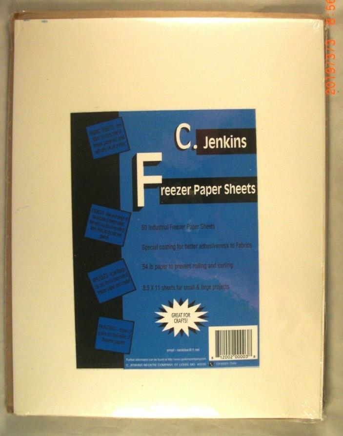 Freezer Paper Sheets - C. Jenkins - 50 Industrial Freezer Paper Sheets 8.5 x 11