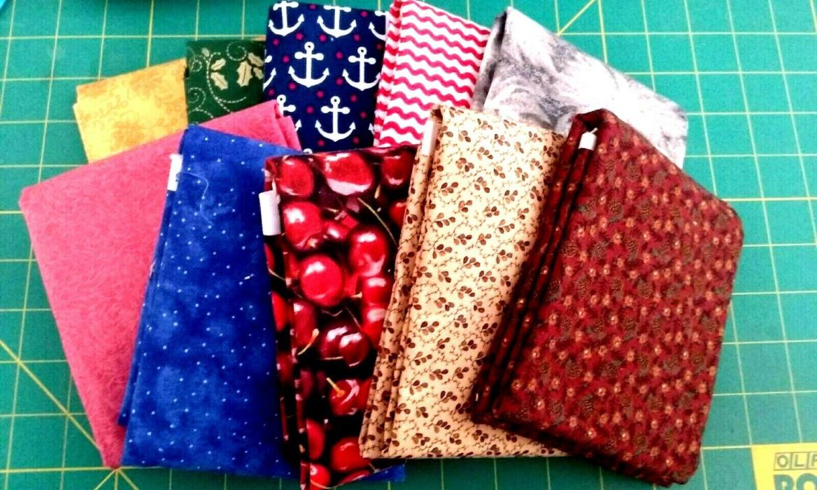 1/2 Yard Quilting Fabric, You Pick Only $2.00 each! Will Combine Shipping!