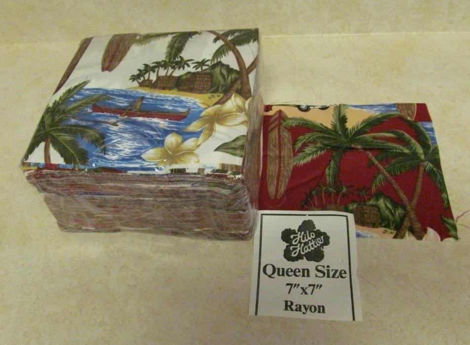 Hilo Hattie Hawiian Quilt Squares Queen Size 7