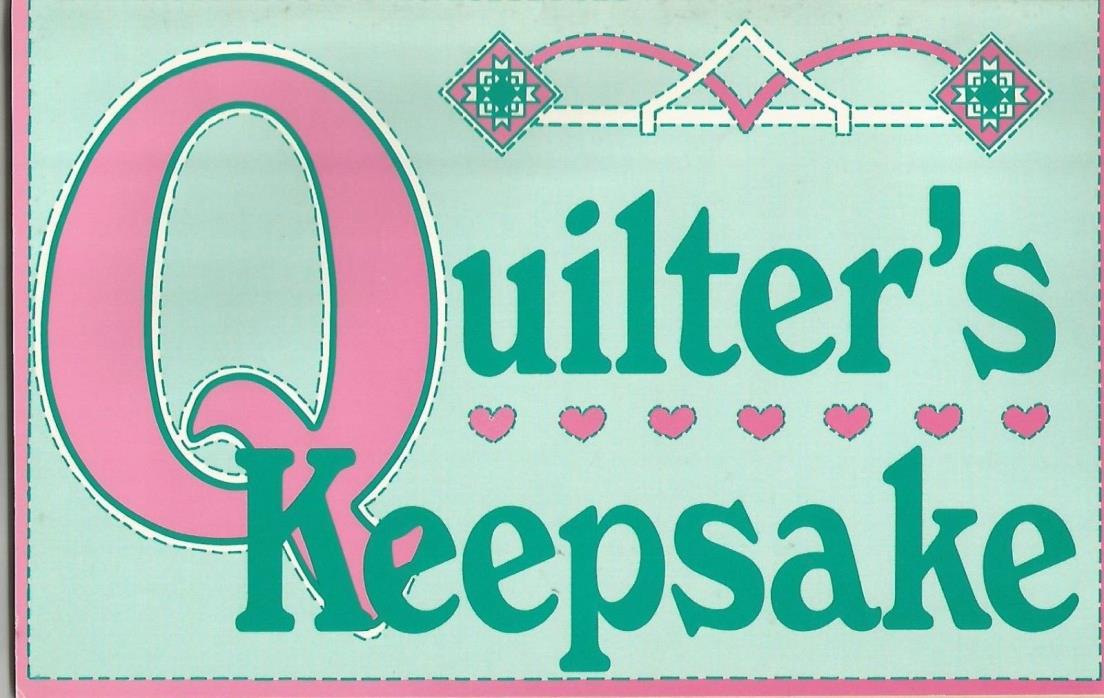 Quilter's Keepsake Book ~ Rodale Press ~ Record Details of Your Quilts!