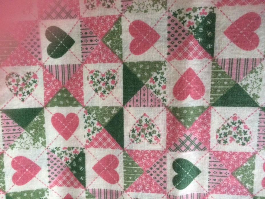Quilting fabric - 4.5 yds. Country Hearts