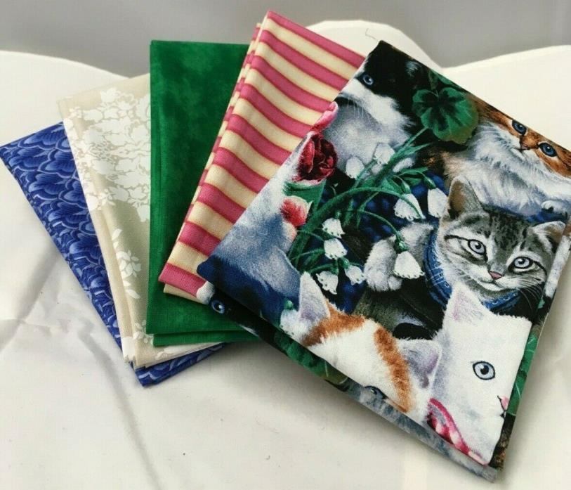 Fat Quarter Bundles 5 KITTY Fabrics