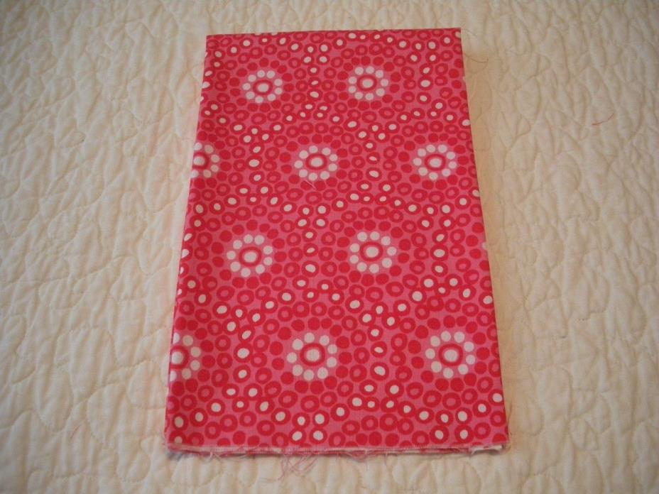 NEW 2 FAT QUARTER FABRIC BY RED ROOSTER RED/PINKWHITE DOTS #25021 100% COTTON