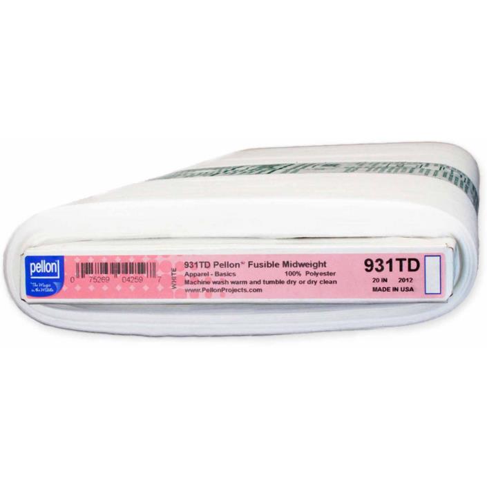 Pellon Midweight Fusible Interfacing (20 inches x 10 yards)100-percent Polyester