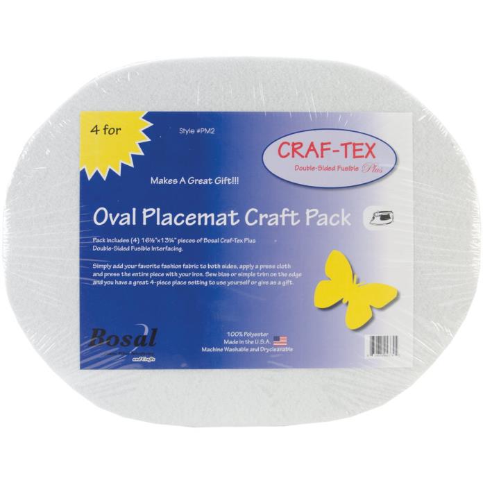 Craf-Tex Oval Place Mat Craft Pack-16.5