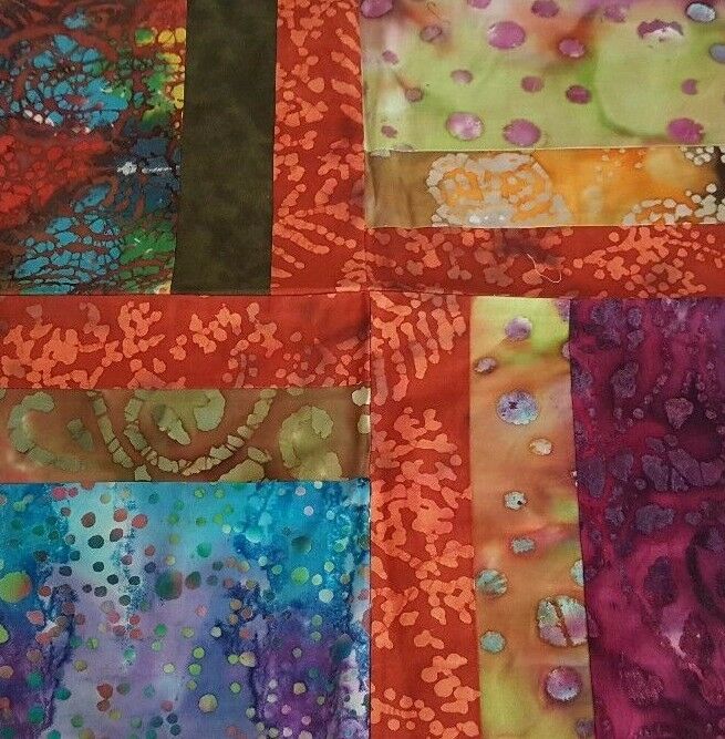 Batik Quilt Block 17
