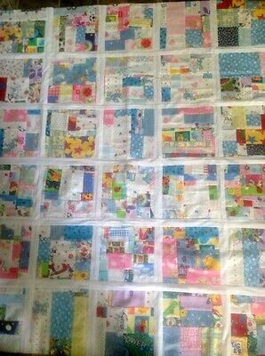 Baby Crumb Quilt Top You Finish Flannel Top Ready to Finish Add Batt and Back 12