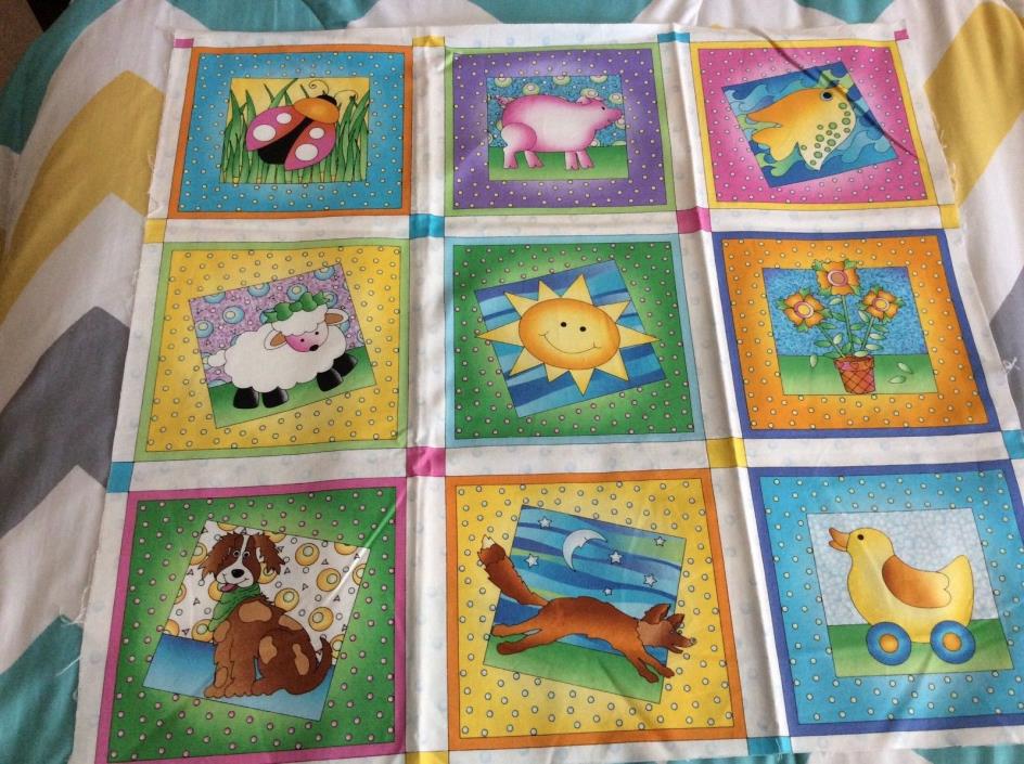 Colorful cloth quilt panel
