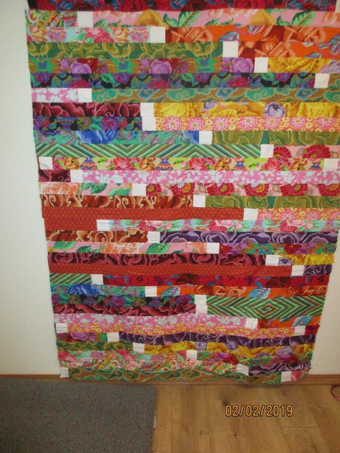 Handmade  Quilt top for you to finish into a quilt  46