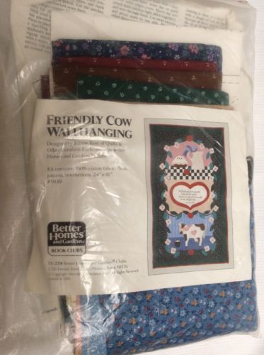 Vintage Friendly Cow Wall Hanging Quilt KIT Better Homes & Gardens