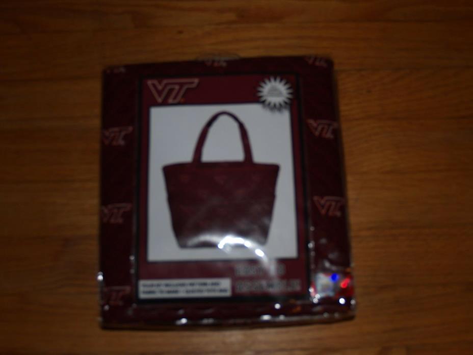 VA Tech HOKIE Collegiate Quilted Tote Bag Purse Sew Kit Fabric & Pattern VT0923K