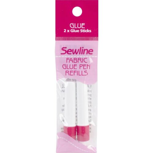 SEWLINE WATER SOLUBLE GLUE PEN REFILL (2 Pack), Blue