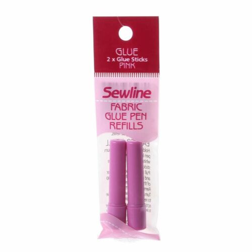 SEWLINE WATER SOLUBLE GLUE PEN REFILLS~Pink~DRIES CLEAR~FAB50021