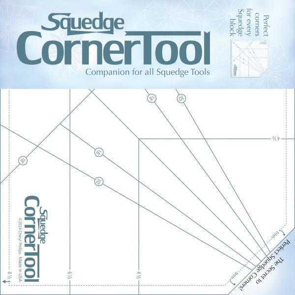 Squedge Corner Tool by Phillips Fiber Art Quilt Ruler