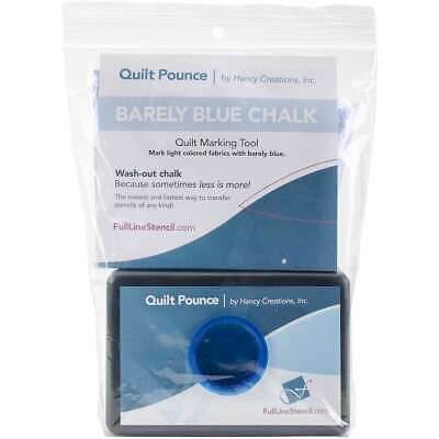 Quilt Pounce Pad W/Chalk Powder 4oz Barely Blue 099238304844