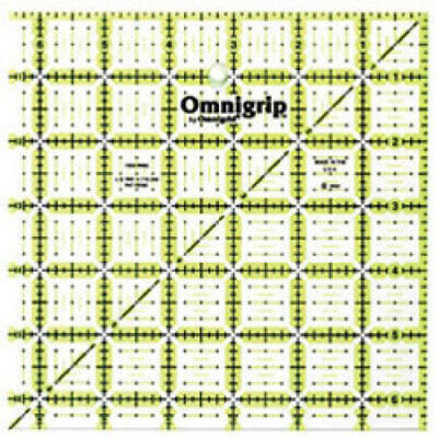 Omnigrid Neon Omnigrip No Slip 6.5 Inch Square Ruler