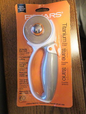 Fiskars 60mm Titanium Fabric Cutter