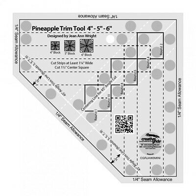 Ruler Creative Grids Ruler Pineapple Trim Tool Mini