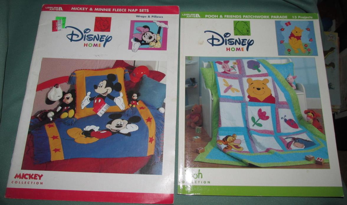 Disney Home Micky Mouse Pooh & Friends Quitling books Quilt Book Blocks squares