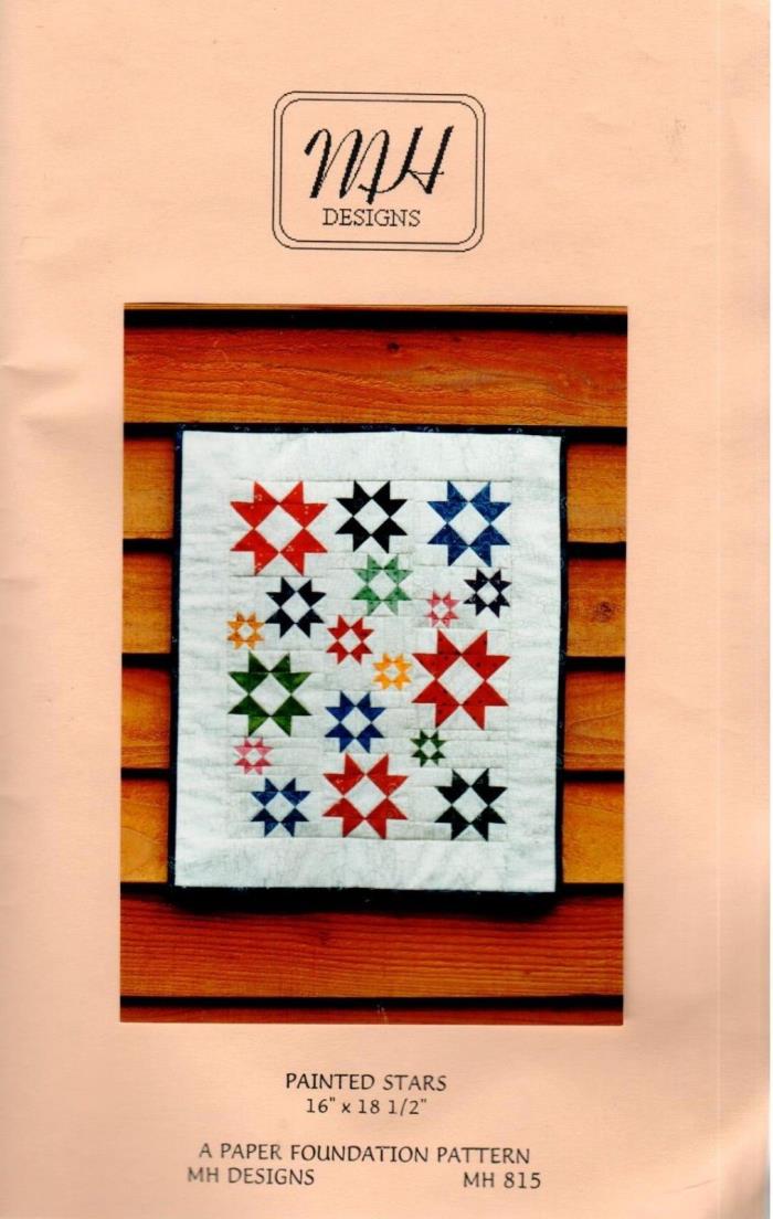 MH Designs Paper Foundation Quilt Pattern: Painted Stars