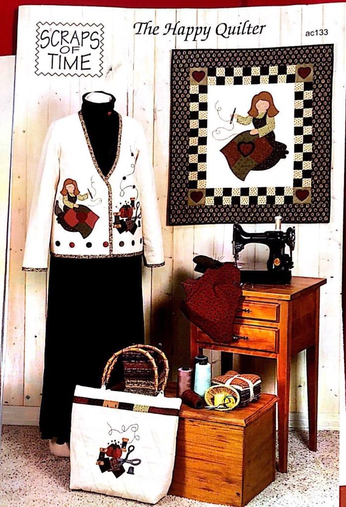 Scraps of Time The Happy Quilter jacket/wall quilt/ bag applique Janet G. Selck