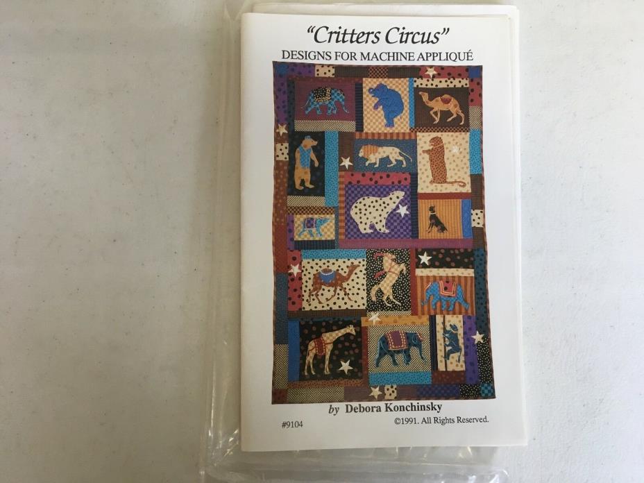 Critters Circus ~ Circus Animals  Machine Applique Designs by Debora Konchinsky