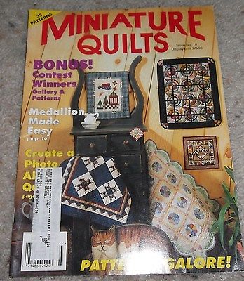 Miniature Quilt Magazine 7/95 Issue #18  35+ Colorful Miniature Quilt Patterns