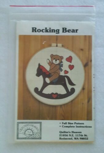 Quilters Heaven Quilting Pattern Rocking Bear Uncut Fits 18