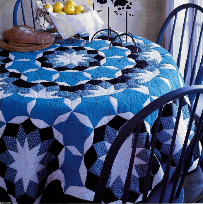 COOL AND BOLD  PATCHWORK  VINTAGE QUILT PATTERN
