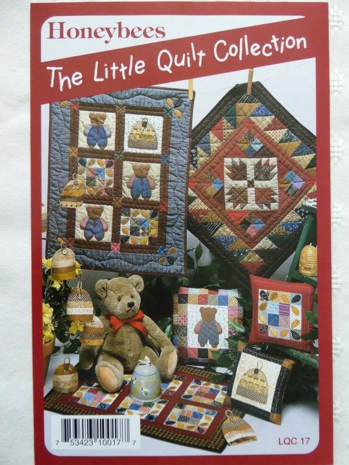 Little Quilt Collection Honeybees Bears Wall Hanging Pattern Small Patchwork NEW