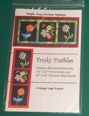 Engel Original Funky Fusible Horizontal & Vertical Wall Quilt Pattern Flowers