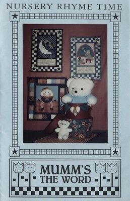 Mumms the Word Nursery Rhyme Time quilt pattern infant wall hanging Humpty Dumpt