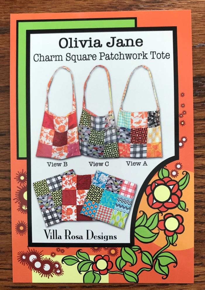 Olivia Jane Pattern for a Charm Square Patchwork Tote
