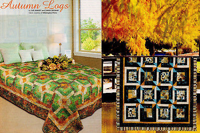 Autumn Logs & Windblown Squares   pattern only