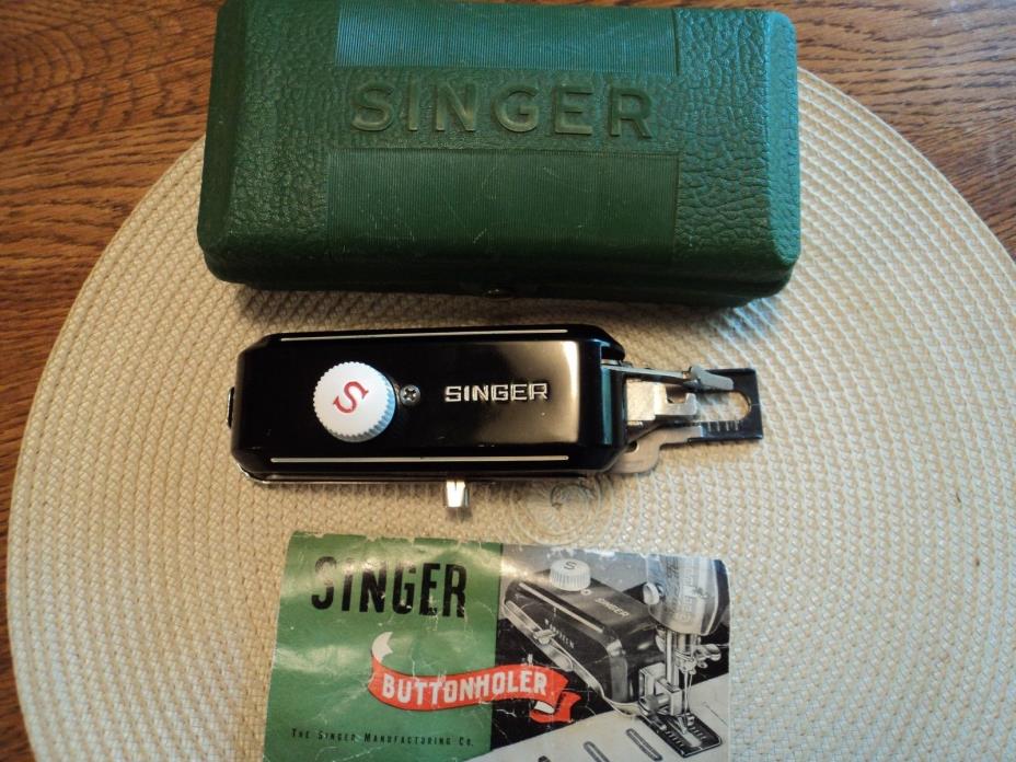 Vintage Singer Buttonholer 1948 Attachments Templates 160506