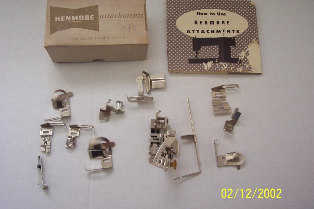 Sears Kenmore Sewing Machine Attachments  with Book Model #52