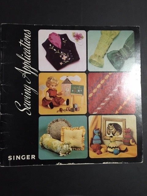 Singer Sewing Applications Book 1975 copyright