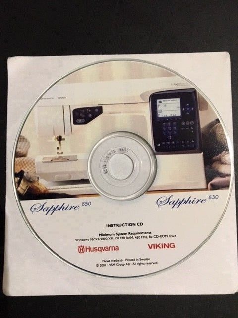 Instruction CD Sapphire 850  Husqvarna Viking