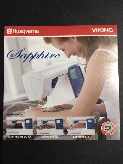 Instruction CD Sapphire 870 Quilt 850 830  Husqvarna Viking