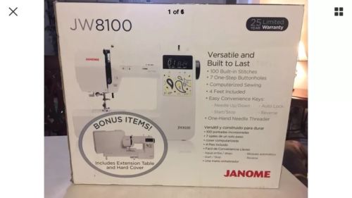 Janome JW8100 Fully Featured Computerized Sewing Machine - BRAND NEW SEALED