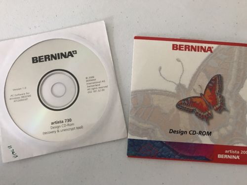 Bernina Artista 200 and 730 Embroidery Design CD's