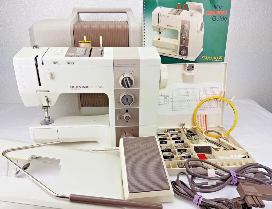 Bernina Record 930 Electronic Sewing Machine, Pedal, Accessory Kit, CASE, EXTRAS
