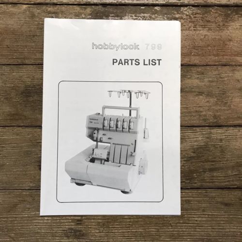 PFAFF Hobbylock 799 Serger Parts List Diagram