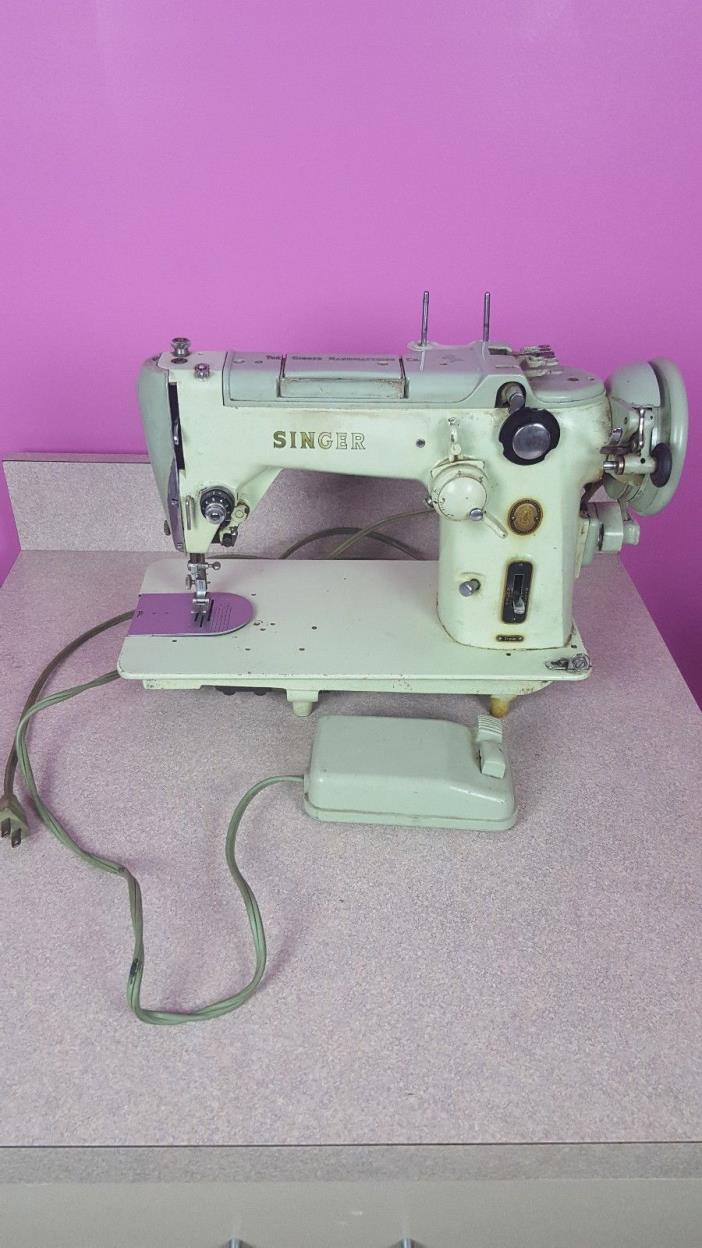 Vintage Singer Sewing Machine With Foot Pedal For Parts Or Repair Recondition