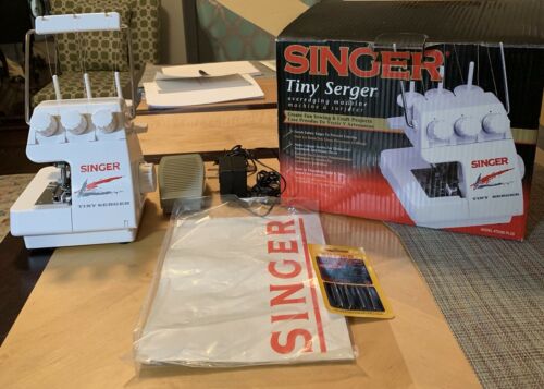 Singer Tiny Serger Model TS380 PLUS Portable Sewing Machine with Original Box