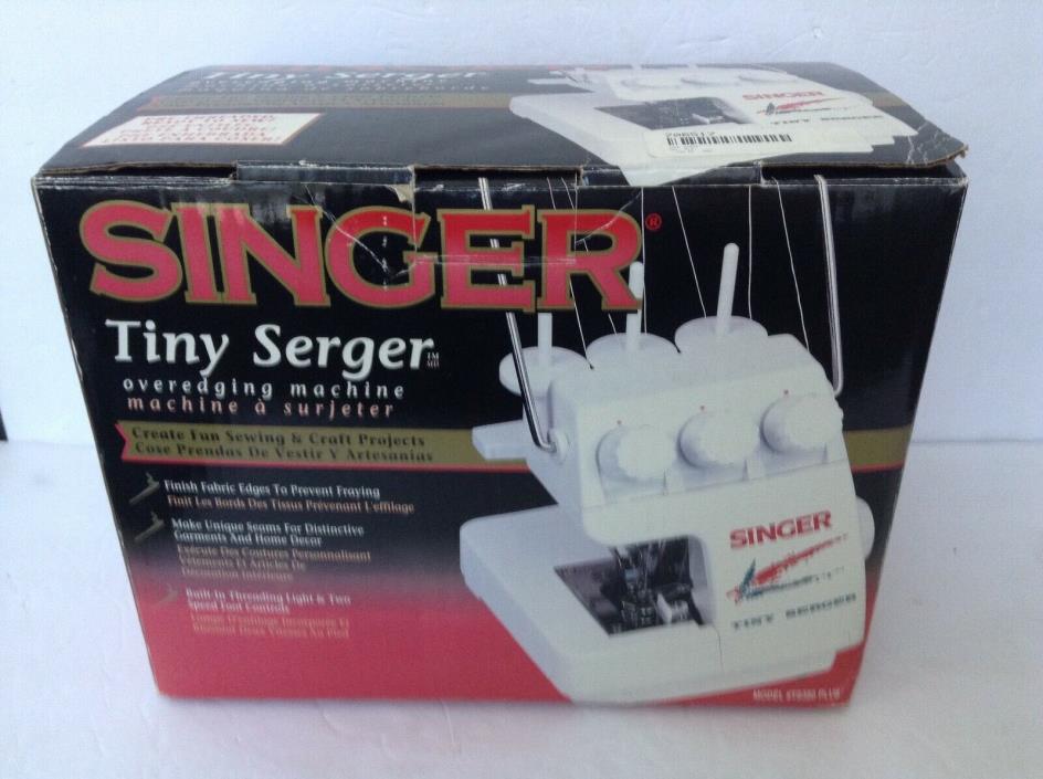 Singer TS380 Plus Tiny Serger Overedging Machine w/Adapter, Foot Control, Manual