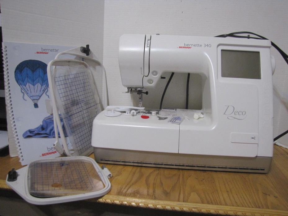 Bernette Deco 340 Bernina Electronic Embroidery Machine Swiss Made.EX Condition