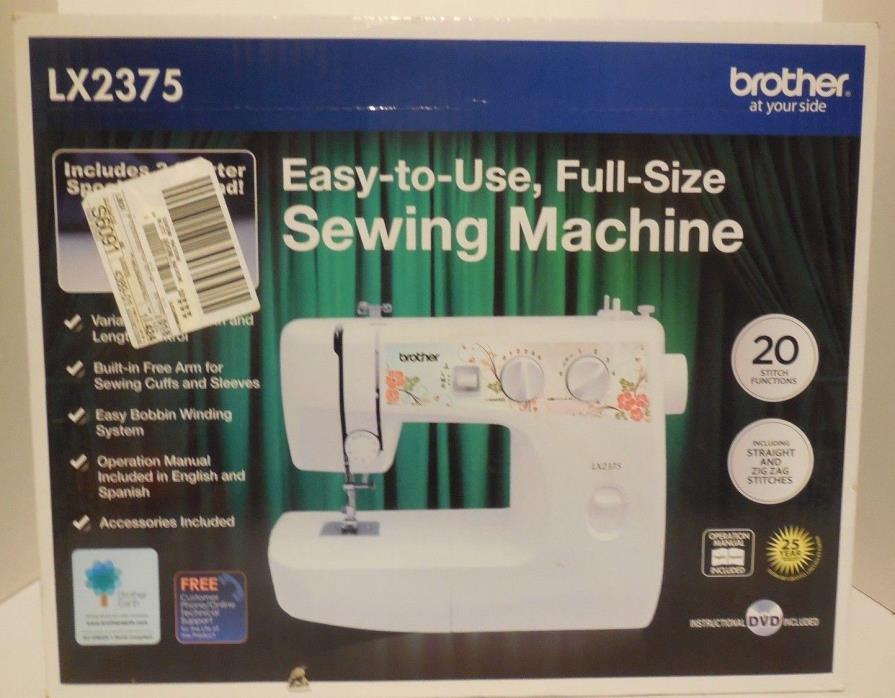 Brother 20-stitch Sewing Machine LX2375 Lightweight and Easy-To-Use
