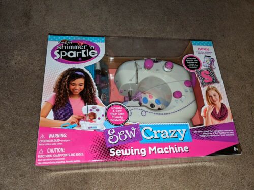 Cra-Z-Art Shimmer 'n Sparkle Sew Crazy Battery Operated Sewing Machine FREE SHIP
